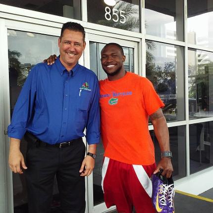 Jay Shapiro with MN Viking Jabari Price