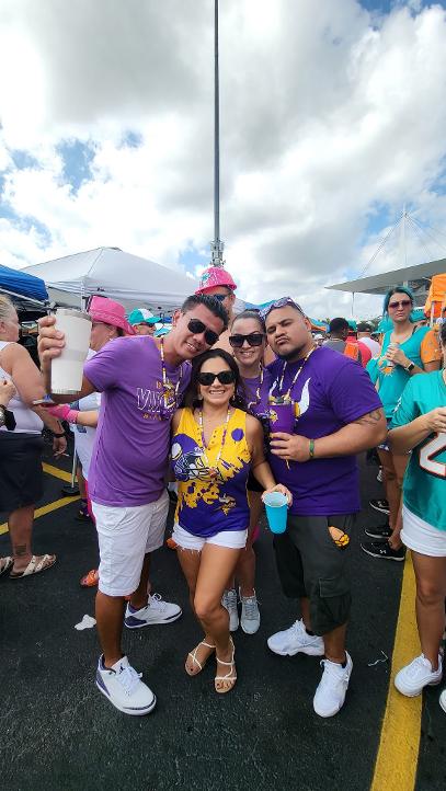 Chi Chan Vikings Fan - Miami Vikes - October 16, 2022