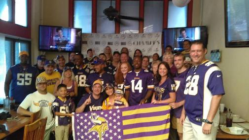 2016 - 2107 Vikings Season Opener Party at Champps in Florida