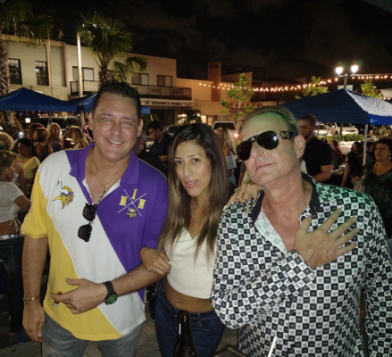 Minnesota Vikings Fan Club Founder Jay Parnassa Shapiro with Natalia Vega and Gordon Scott Venters