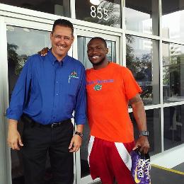 Jay Shapiro with Jabari Price in Fort Lauderdale,  Accardi Jeep Subaru