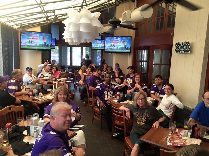 Minnesota Vikings Fans enjoying the Victory over the Detroit Lions 2015