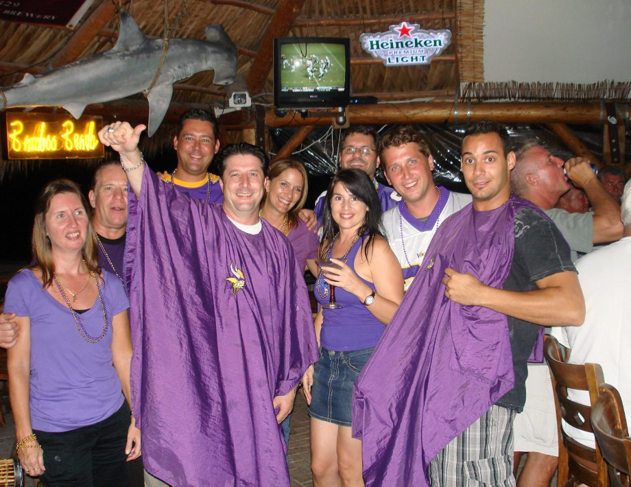 Frank Talerico with MIAMI VIKES MN Vikings Fan Club 2009