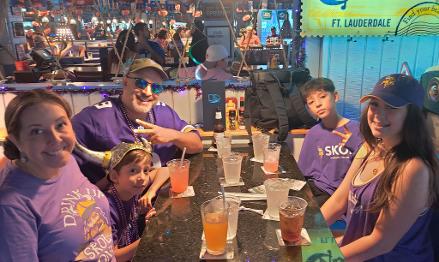 luke rainbow and family - die hard vikings fans