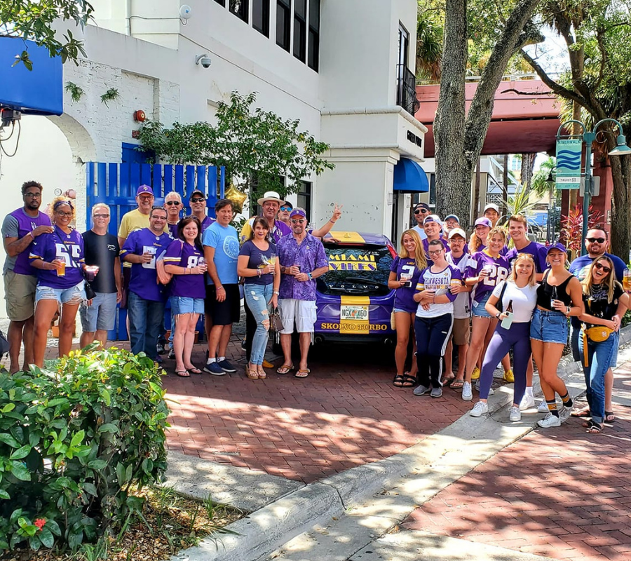 Minnesota Viking Fans South Florida 2021 - 2022 Season Opener Kickoff at Historic Downtowner Saloon