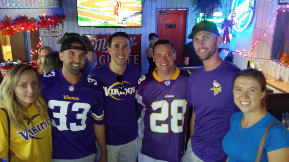 Vikings Fans at Historic Downtowner Salloon Fort Lauderdale October 2017